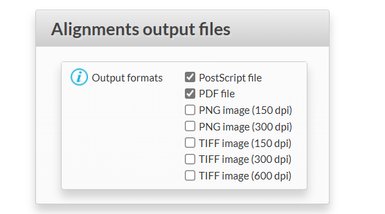 Alignments output files